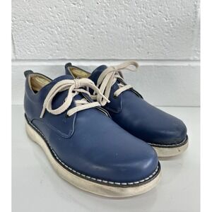 Samuel Hubbard Dress Fast Blue Leather Dress Shoes / Men's Size 9